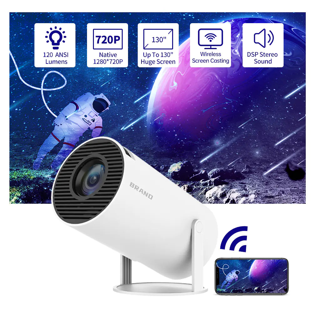 Salange HY300 Mini Projecteur Intelligent avec WiFi 5G
