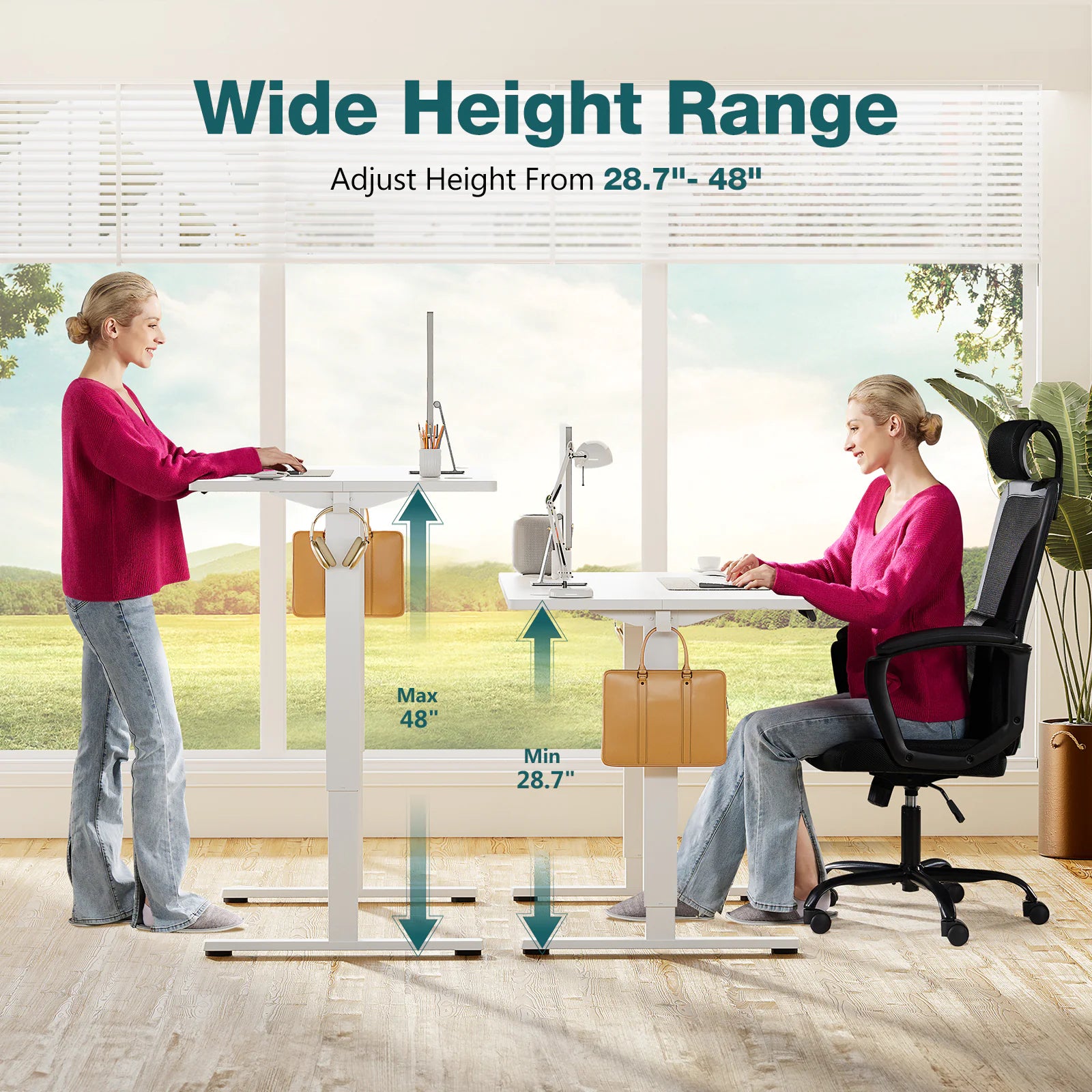 Table Réglable en Hauteur Ergonomique