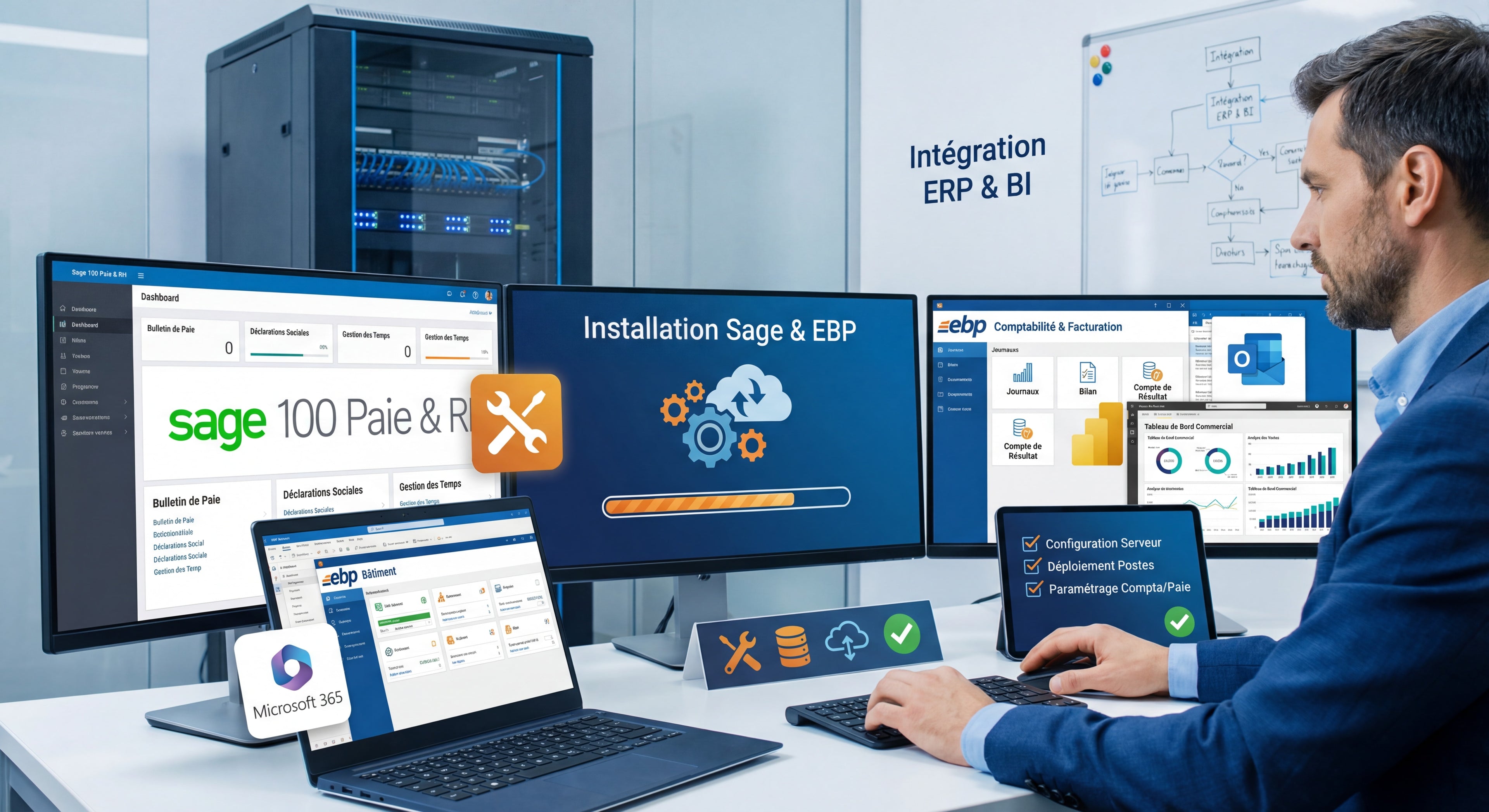 Services Sage & EBP - Installation, Paramétrage, Configuration et Amélioration