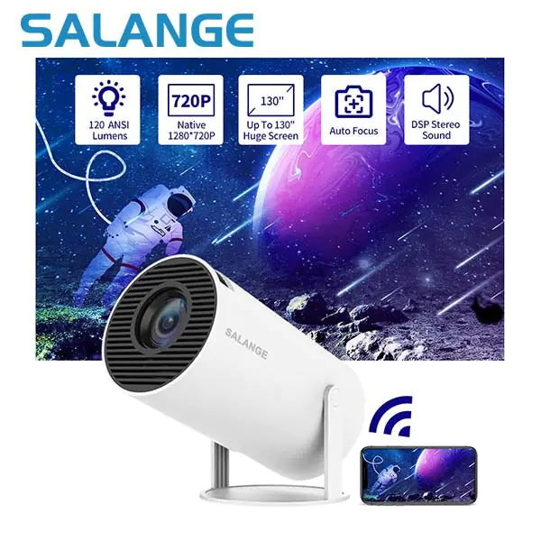 Salange HY300 Mini Projecteur Intelligent avec WiFi 5G